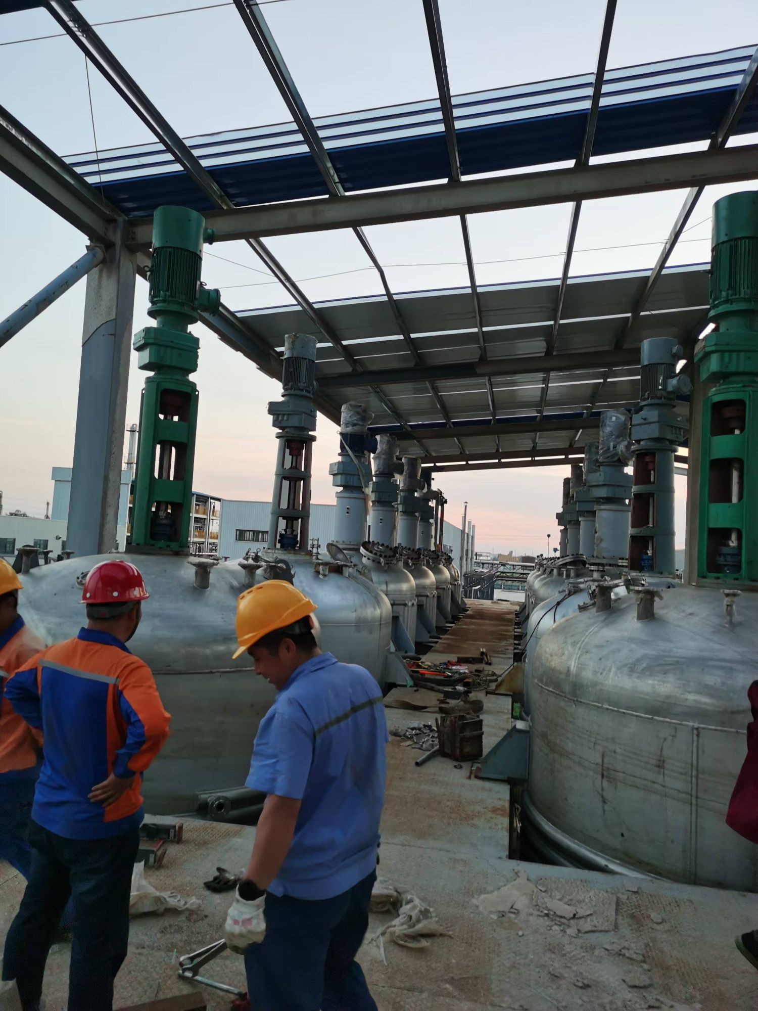 濮陽樂享化科新材料有限公司安裝現(xiàn)場